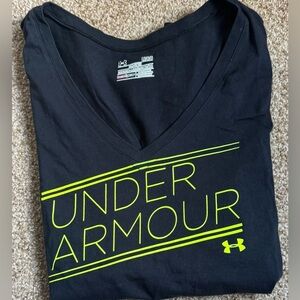 Under Armour Exercise Athletic Tee Women's Classic Logo Short Sleeve Tee black